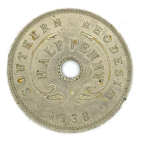 1938 Southern Rhodesia half penny - UNC