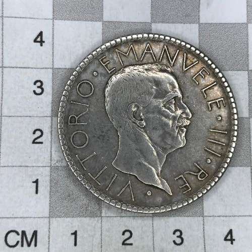 1927 Italy silver 20 LIRE - XF perfect rim