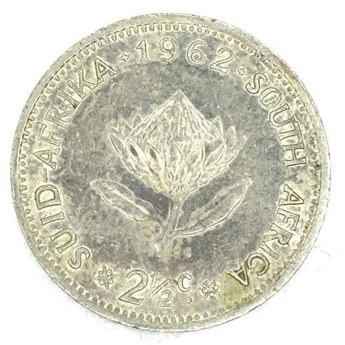 1962 RSA Two and a half cent - Very low mintage - Only 8745 business strikes - UNC