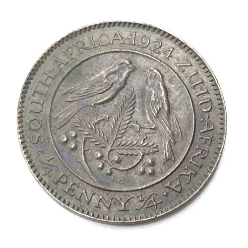 1924 SA Union farthing - UNC