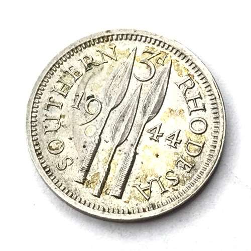 1944 Southern Rhodesia threepence - XF+