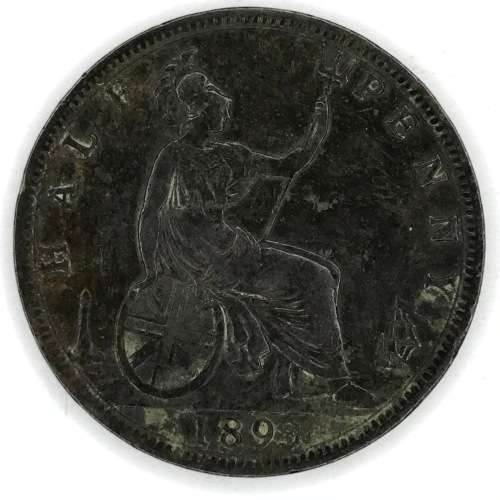 1893 Great Britain Half Penny