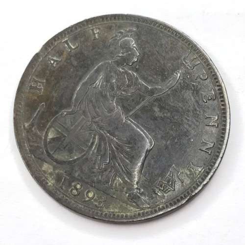 1893 Great Britain Half Penny