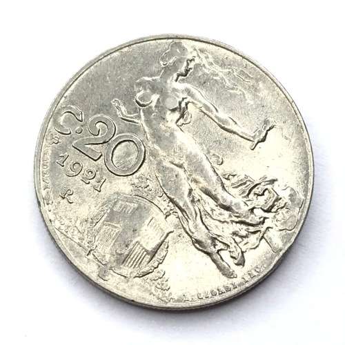 1921 Italy 20 Centesimi