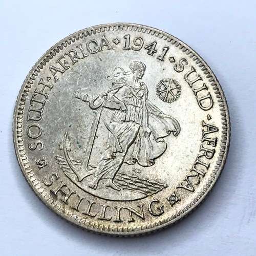 1941 SA Union Shilling - EF thick 1 of 19