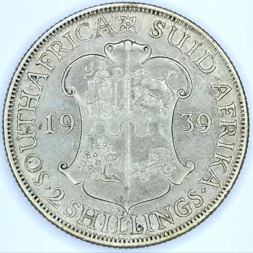 1939 SA Union 2 Shilling - EF