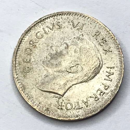 1940 SA Union silver 3d tickey