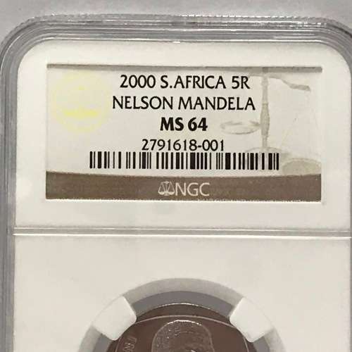 2000 RSA Mandela MS64 graded by NGC