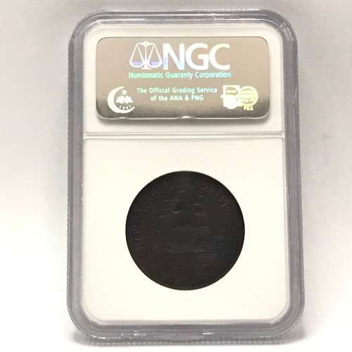 1923 SA Union penny graded MS 63 BN by NGC - looks even better