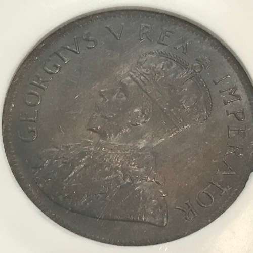 1923 SA Union penny graded MS 63 BN by NGC - looks even better