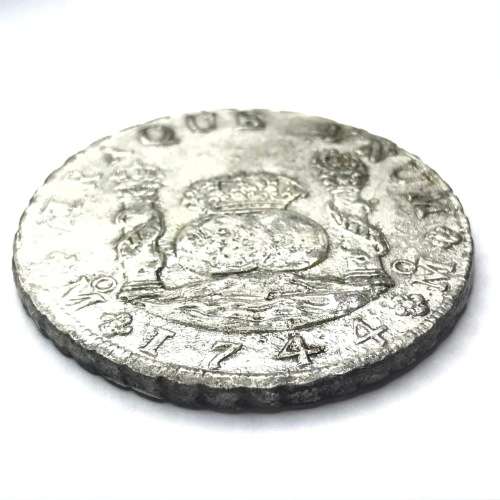 1744 Silver Pillar Dollar 8 Reales - Treasure from ` Reigersdal`