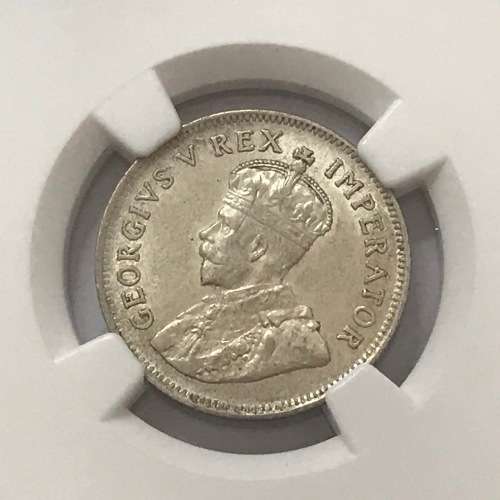 1930 SA Union 1 shilling graded AU53 by NGC