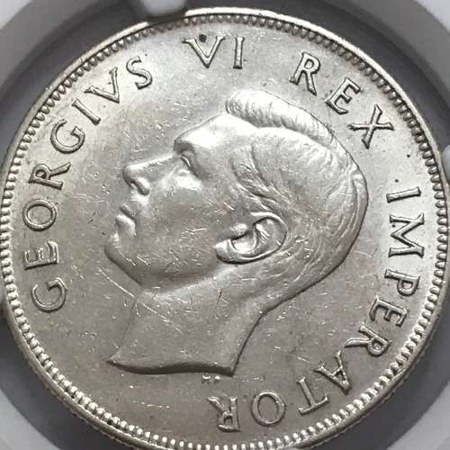 1939 SA Union NGC graded half crown - XF 45