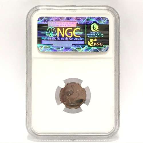 1989 RSA Proof 5cent graded PF67 by NGC - THIS IS POP 1 -Only 58261 minted in total - 35540 in proof