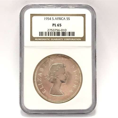1954 SA Union Crown graded PL65 by NGC