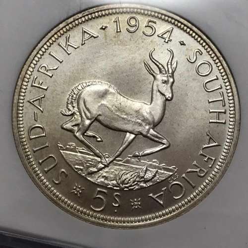 1954 SA Union Crown graded PL65 by NGC