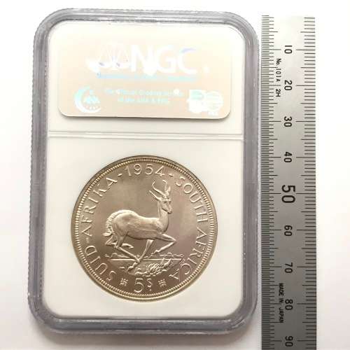 1954 SA Union Crown graded PL65 by NGC