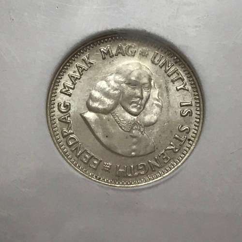 1962 RSA scarce 2 1/2 cent graded MS 64 by NGC - Only 8745 minted - Lovely coin
