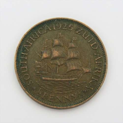 1925 South Africa half penny XF