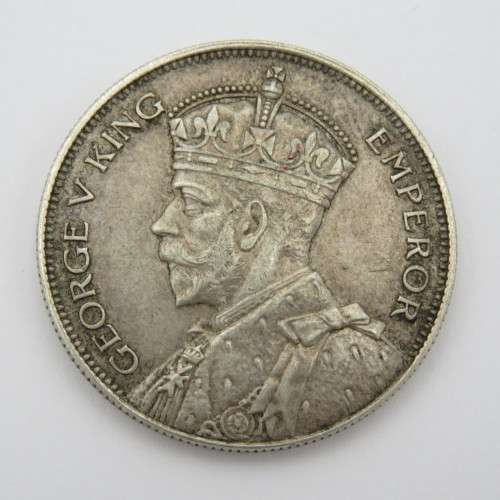 1934 New Zealand half crown EF