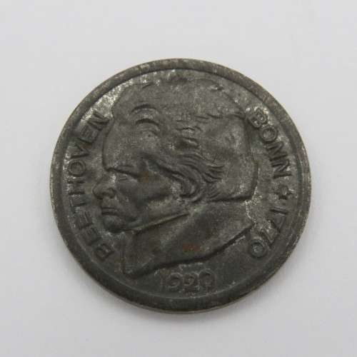 1920 Notgeld Stadt Bonn 25 Pfennig Beethoven