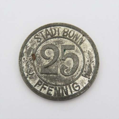 1920 Notgeld Stadt Bonn 25 Pfennig Beethoven