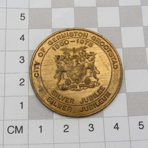 1975 City of Germiston silver jubilee medallion