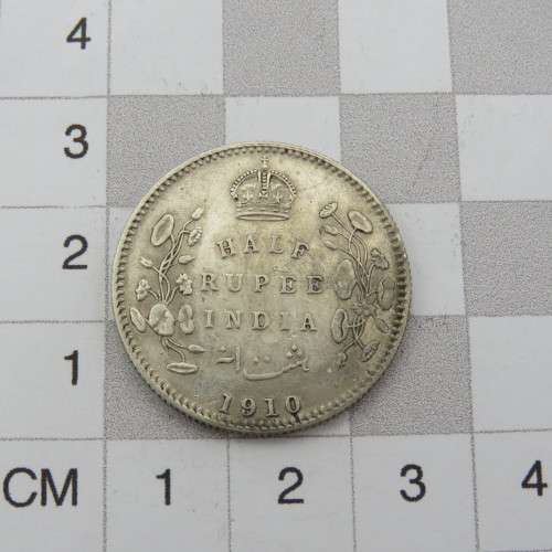 1910 Half Rupee India (British)