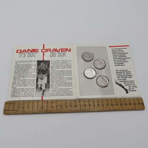 Danie Craven 50 Years commemorative medallion set