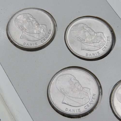 Danie Craven 50 Years commemorative medallion set