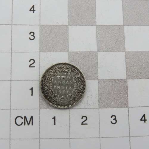 1900 British India 2 Annas XF