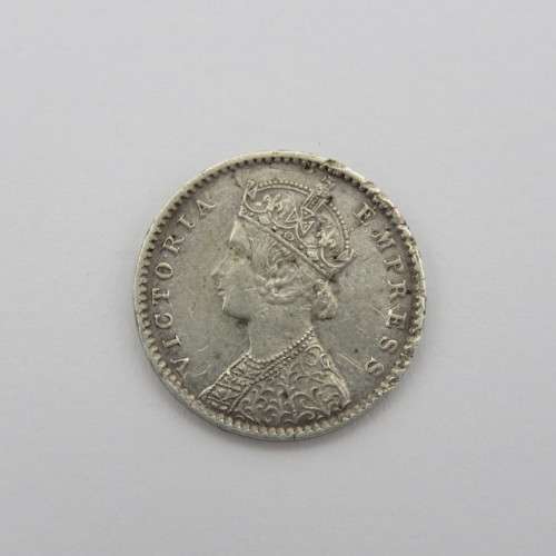 1901 British India 2 Annas XF +