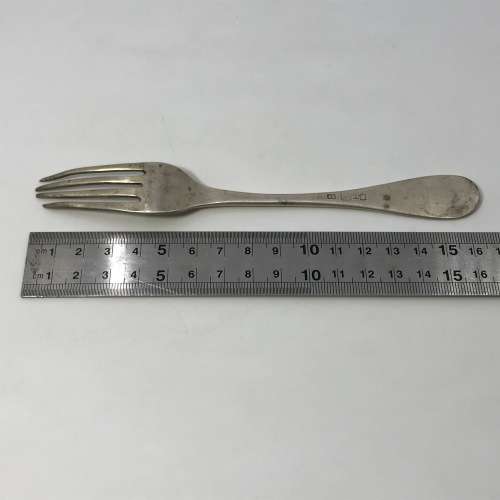 Russian silver fork k3 - 1880 - 84