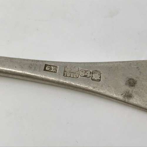 Russian silver fork k3 - 1880 - 84