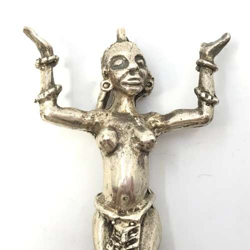 Silver figurine from Northern Zambia - 68mm high