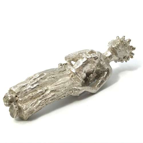 Ethnic silver figurine from Northern Zambia - 64mm high