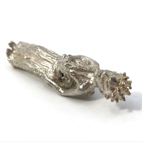 Ethnic silver figurine from Northern Zambia - 64mm high