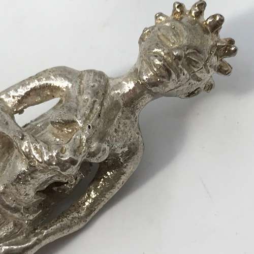 Ethnic silver figurine from Northern Zambia - 64mm high