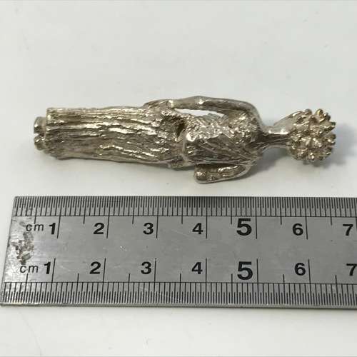 Ethnic silver figurine from Northern Zambia - 64mm high