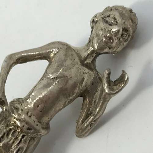 Silver figurine running man from Northern Zambia - 56mm high - 20g