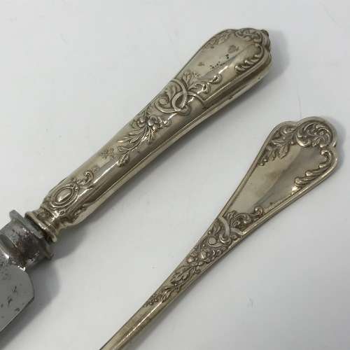 Antique Austrian Silver Christening set by Franz Rumwolf - circa 1899-1924
