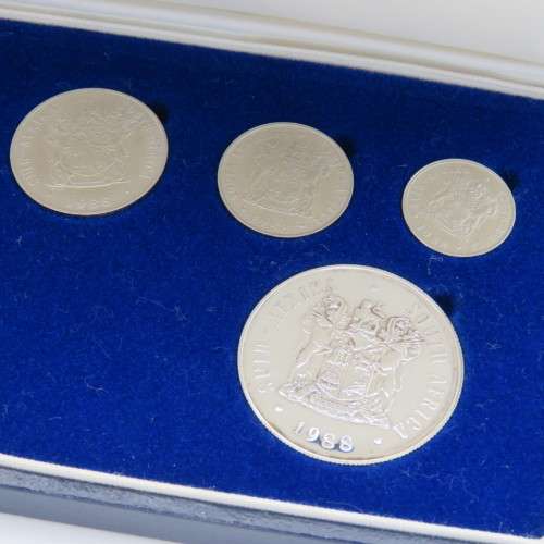 1988 RSA short proof set with silver R1