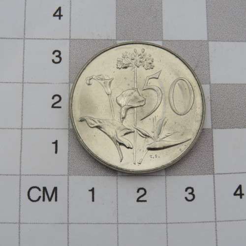 1968 South Africa coin set uncirculated 1 cent to 50 cent - Lot of 6 coins