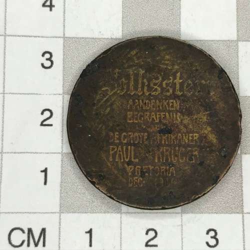 1904 Volkstem Kruger begrafnis medallion