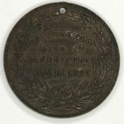 1892 Death Medal for the duke of Clarence and Avondale
