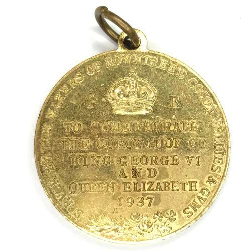 1937 Coronation medallion to commemorate King George VI and Queen Elizabeth