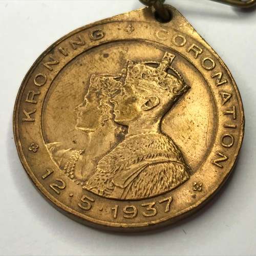 1937 Coronation medallion - East London