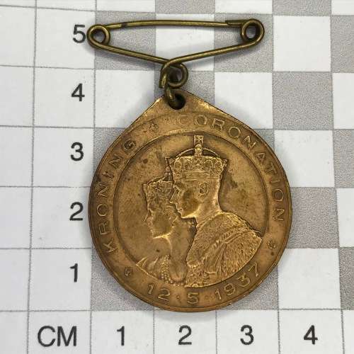 1937 Coronation medallion - East London