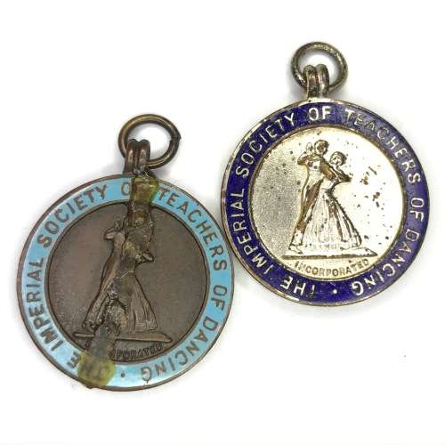 Imperial Society of teachers of dancing - bronze and silver medals - awarded to PE Dwyer 1952