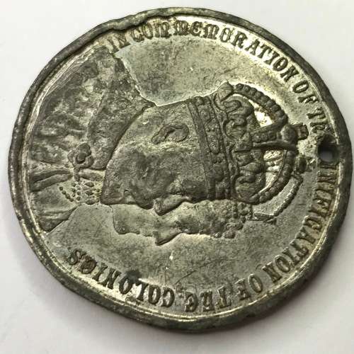 Unification of the Colonies 31 MAY 1910 - SA Union medallion - presented by R.D Irwin